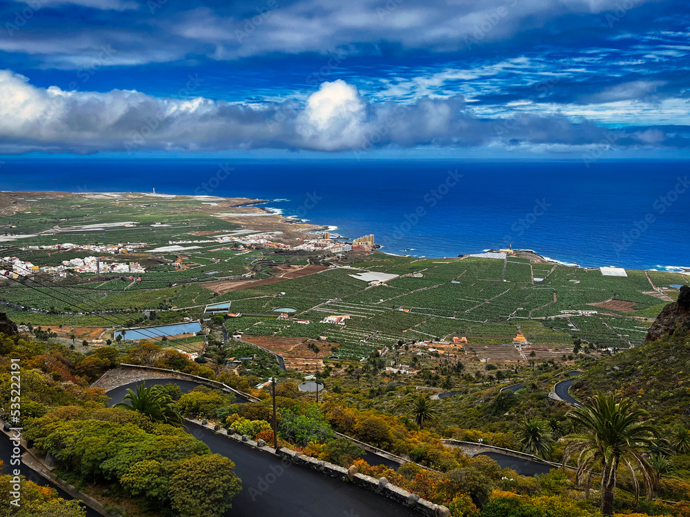 Plantations in the north of the island of Tenerife Plantations in the north of the island of Tenerife