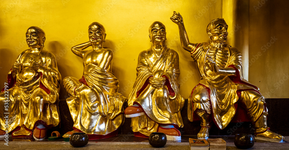 Fototapeta premium Malaysia, July 10, 2022 - Chaiya Mangalaram Thai Buddhist Temple.