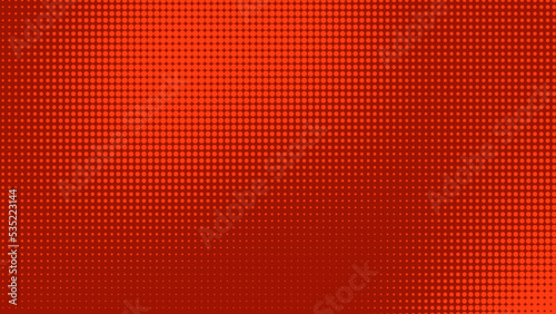 Dots halftone red purple color pattern gradient texture with technology digital background. Dots pop art comics style.