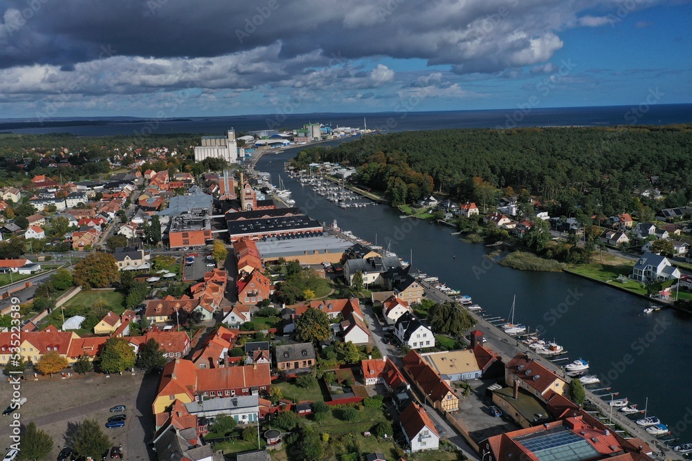 View of Åhus. Absolut vodka 
