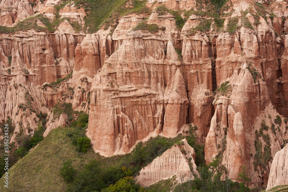 Red Ravine in Romania landscape