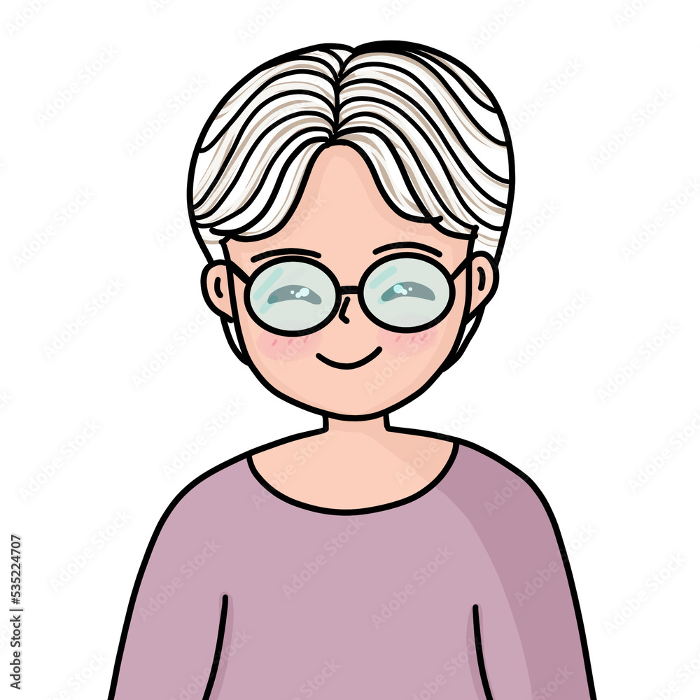 old woman wearing eyeglasses