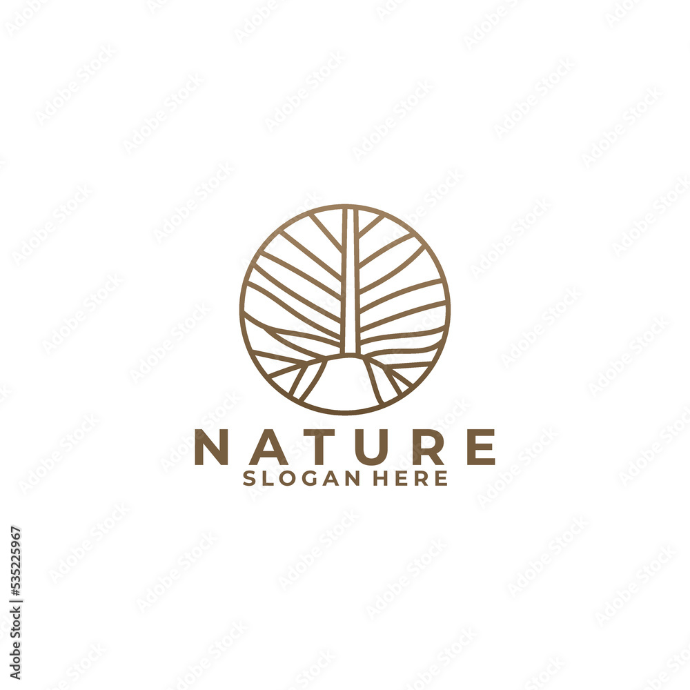 nature logo icon vector isolated nature logo icon vector isolated