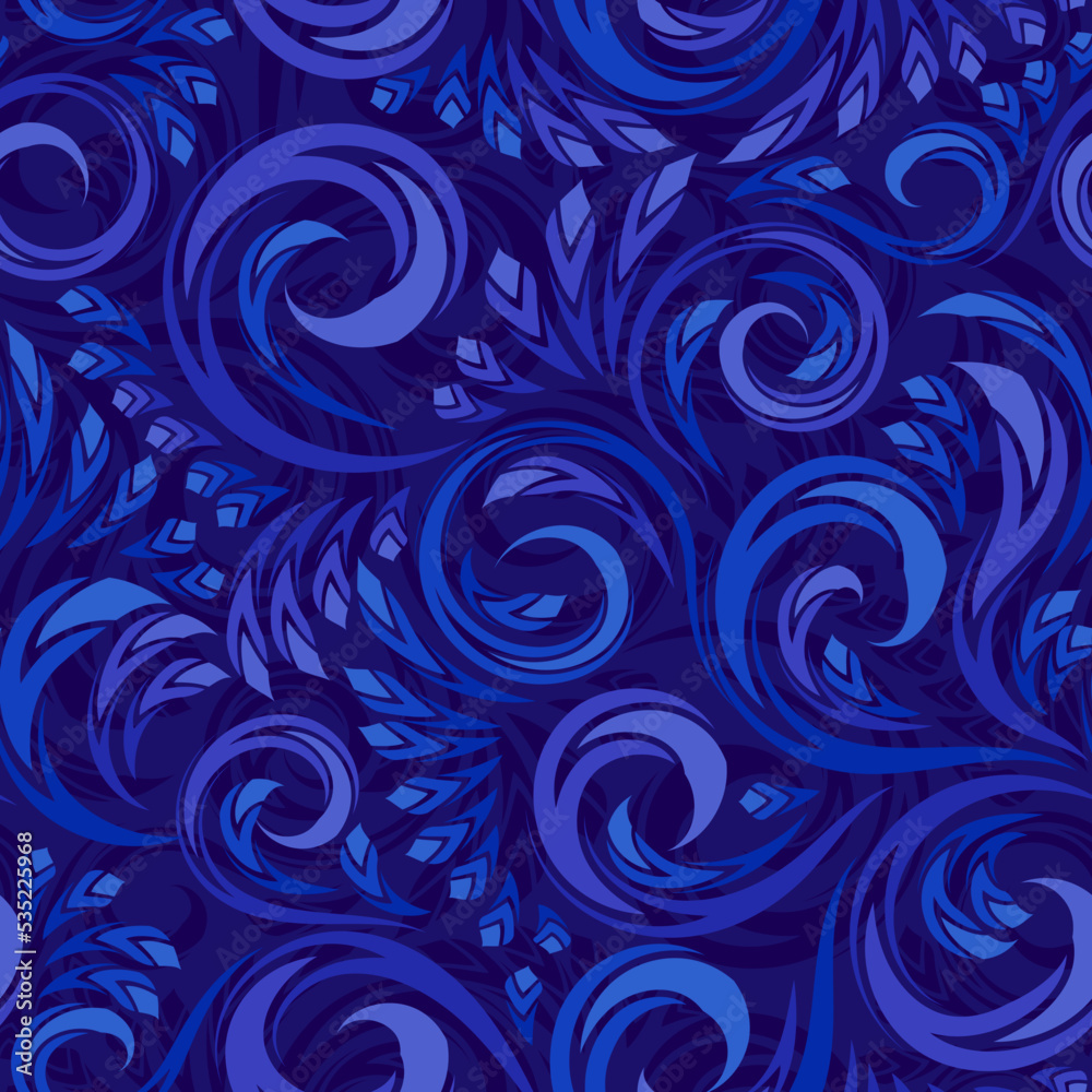Vector abstract frozen elegant seamless pattern Vector abstract frozen elegant seamless pattern