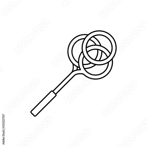 Beater carpet icon in line style icon, isolated on white background