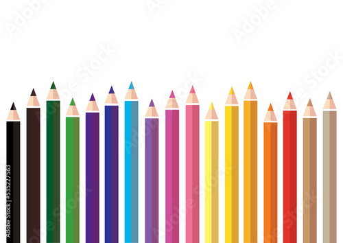 colorful color pencil 