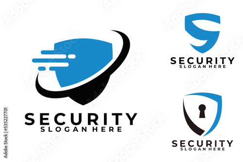 security logo set icon vector