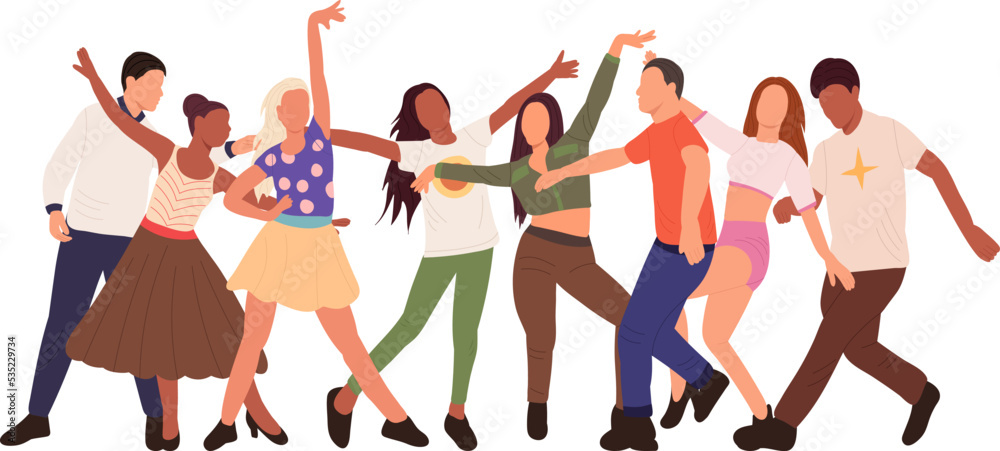 dancing people on white background, isolated vector dancing people on white background, isolated vector