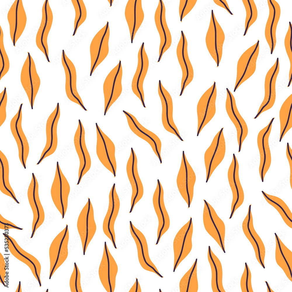 Seamless vector pattern with autumn leaves. Seamless vector pattern with autumn leaves.