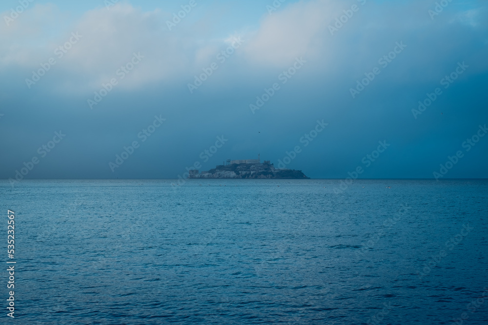 View of Alcatraz Island in San Francisco, California