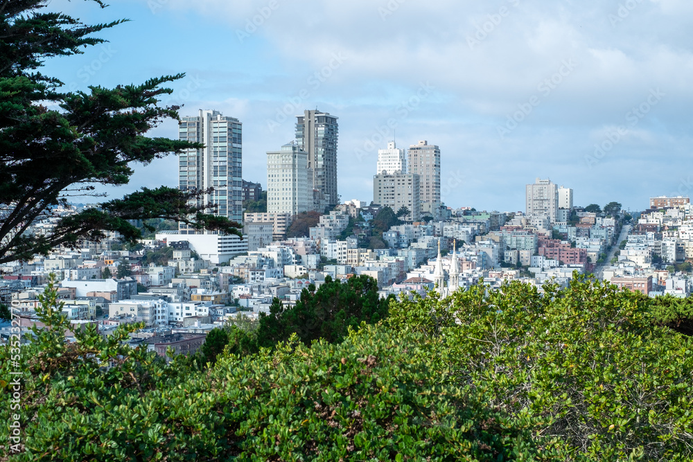 The skyline of San Francisco, California