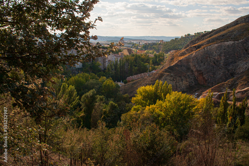 Obraz premium Fantastic autumn sunrise in Cuenca, Spain