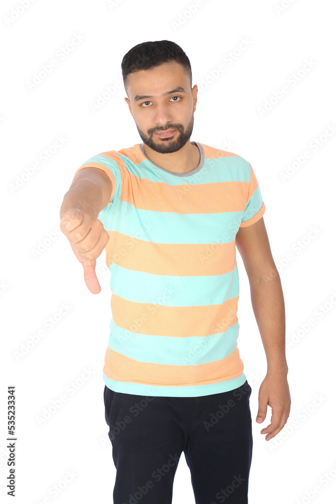 Disappointed young man