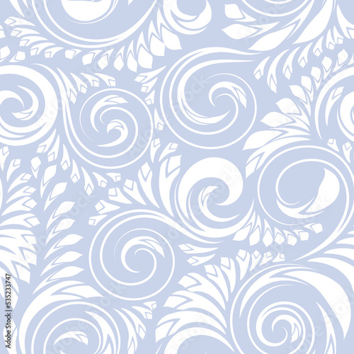 Vector seamless curves pattern