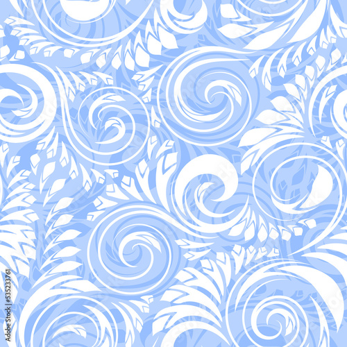 Vector seamless curves pattern
