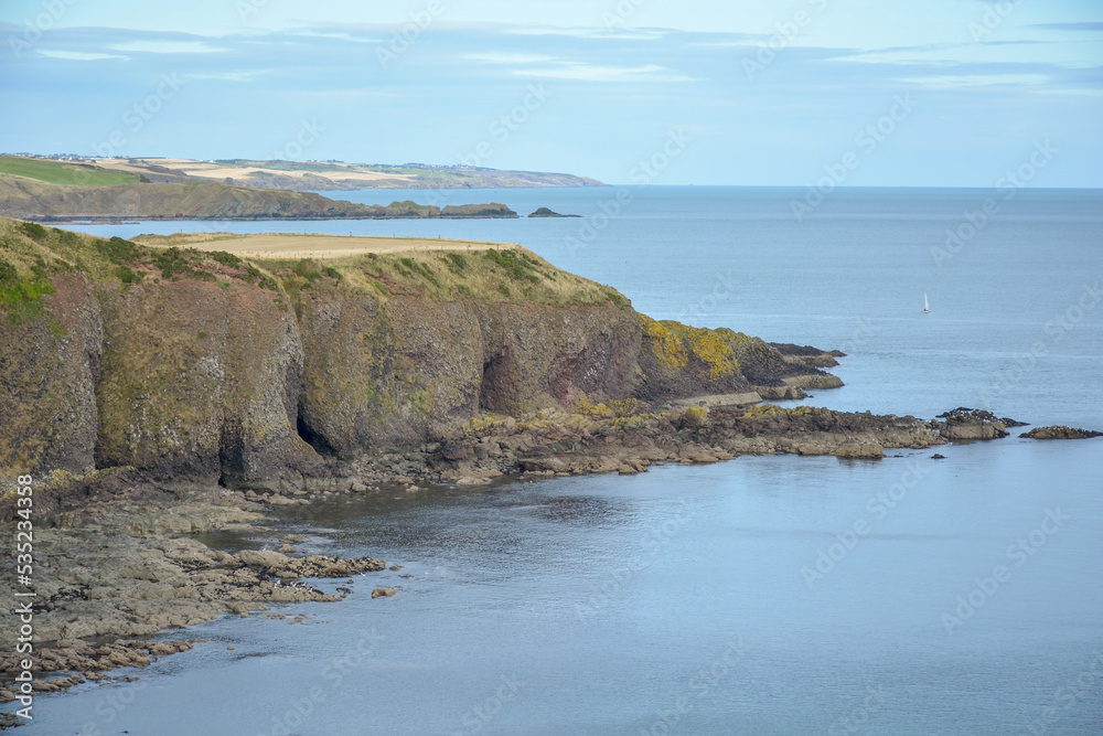 North Sea coast in Scotland, beautiful seascape