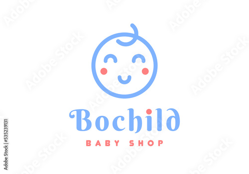 Baby logo, suitable for kid store.