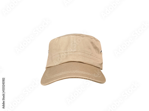 brown hat isolated on white background