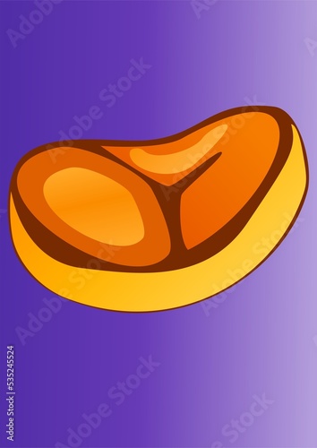 Fresh and cooked meat is delicious to enjoy