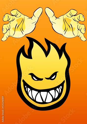 
smoldering fire and so cruel and colorful