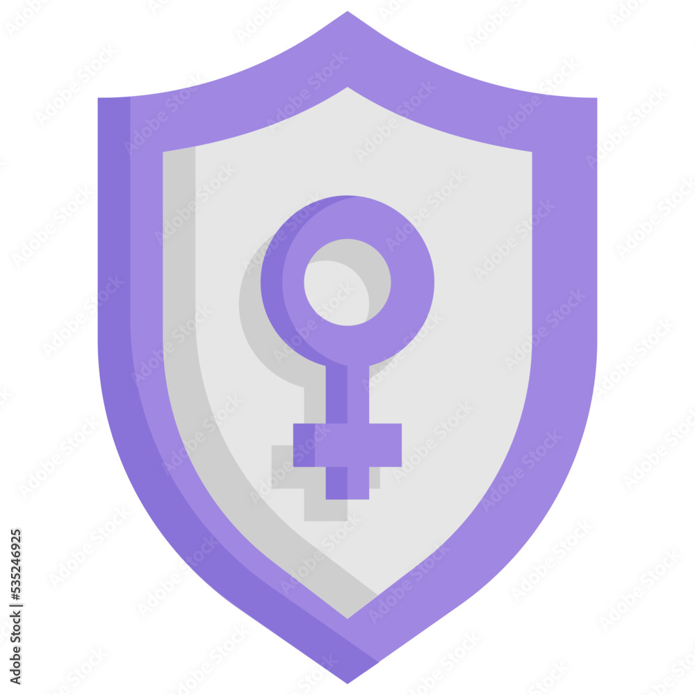 Woman protection icon