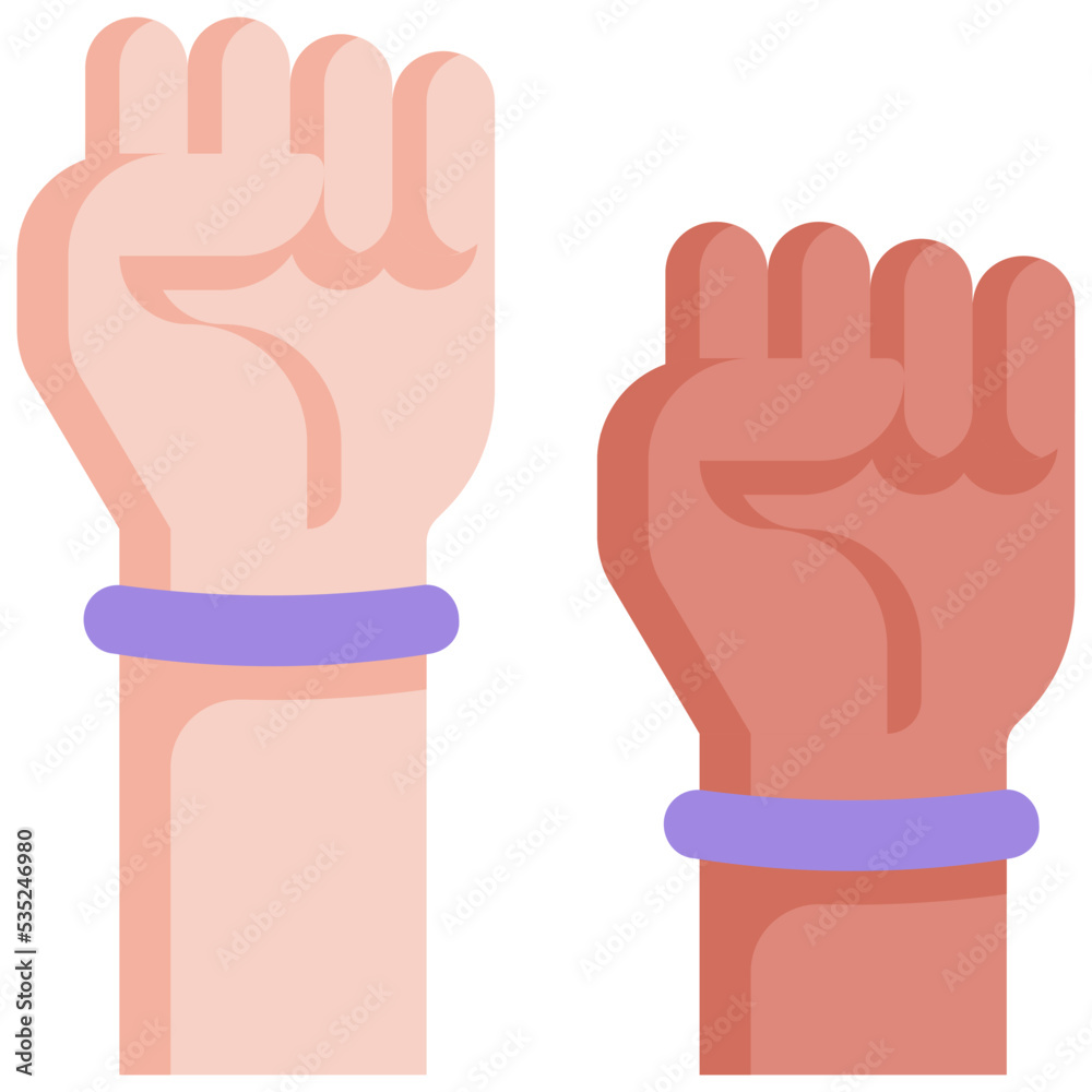 Obraz premium Fist power icon