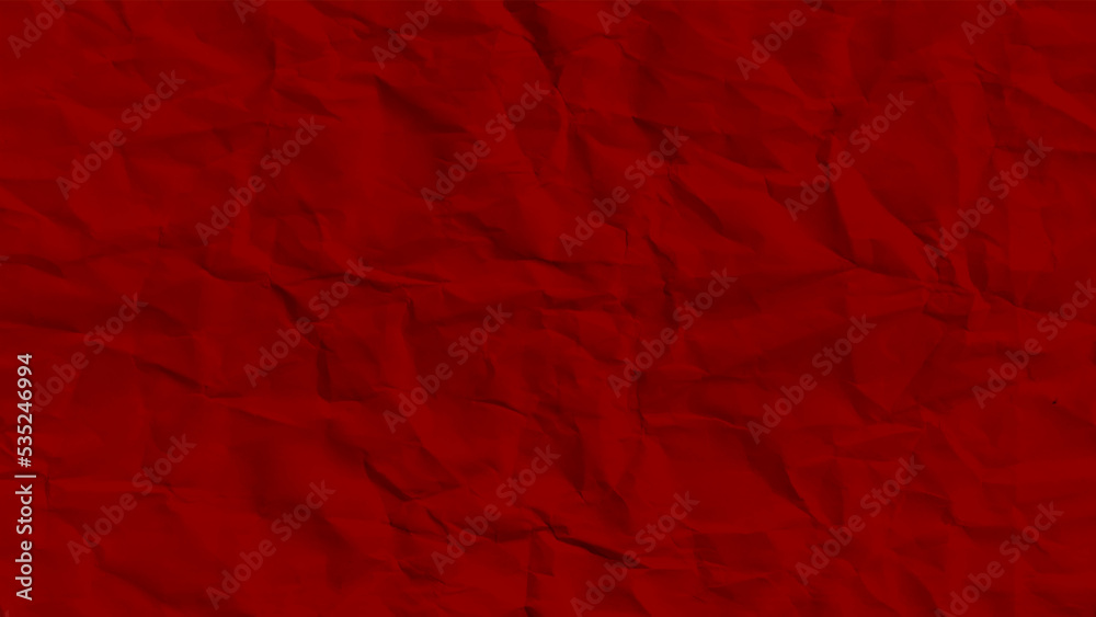 Crumpled red paper as background
