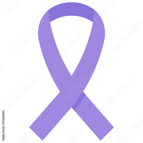 Purple ribbon icon