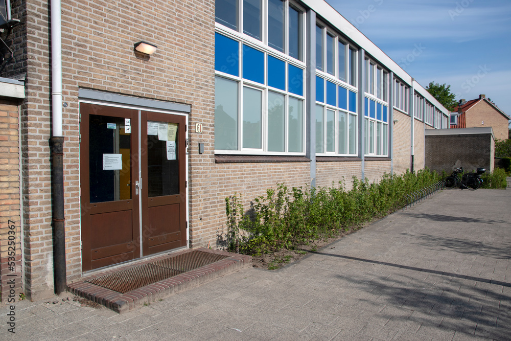 Entrance Sporthall Schoolstraat Street At Diemen The Netherlands 8 May 2020