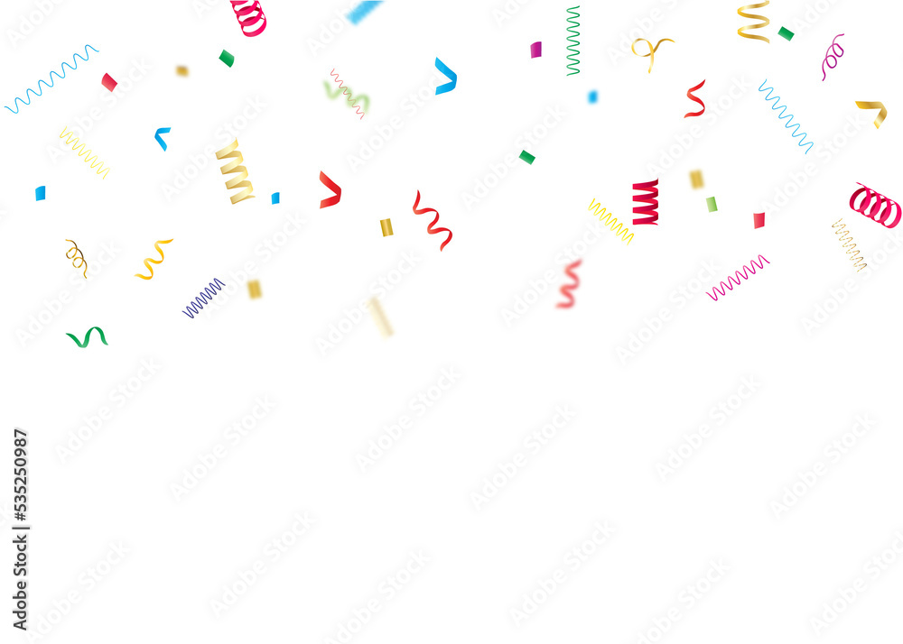 Multi color confetti illustration Multi color confetti illustration