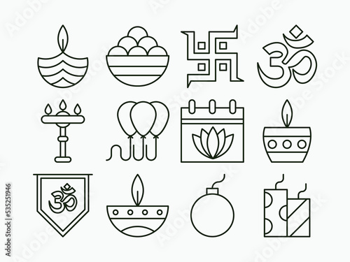 Diwali Icon Set