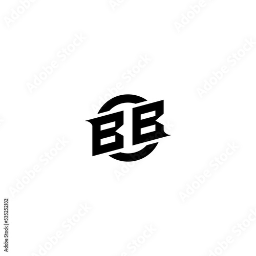 BB Premium esport logo design Initials vector