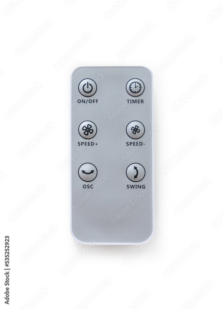 Fan remote control isolated on white with clipping path. Fan remote control isolated on white with clipping path.