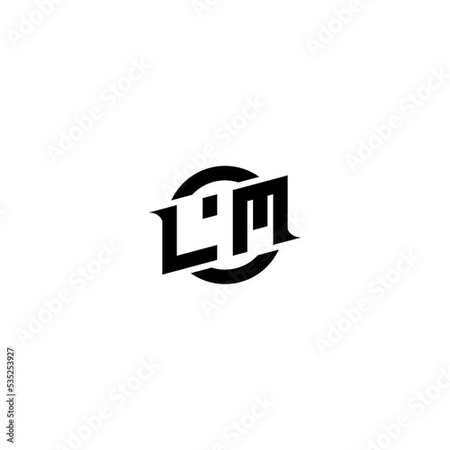 LM Premium esport logo design Initials vector