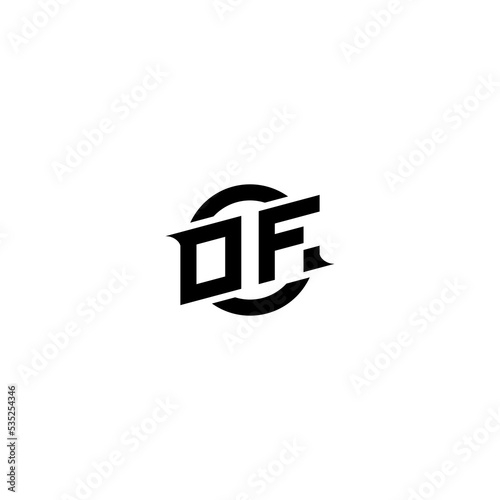 OF Premium esport logo design Initials vector