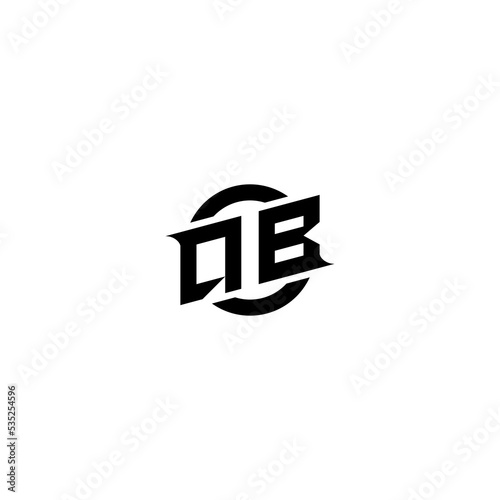 QB Premium esport logo design Initials vector