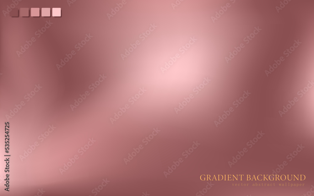 Obraz premium Abstract background with blurred pink gradient. Vibrant colorful fluid wallpaper with color palette. Template of modern digital backdrop, web banner with smooth pastel pattern