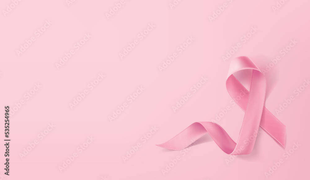 Breast Cancer Awareness Pink Ribbon Background. Vector illustration Breast Cancer Awareness Pink Ribbon Background. Vector illustration