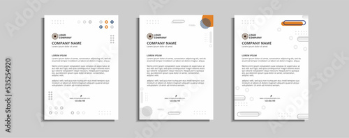 modern corporate letterhead template design