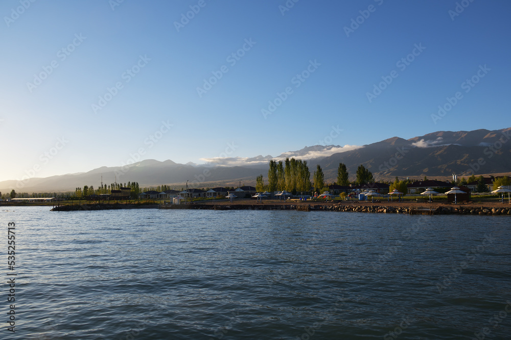 Fototapeta premium Lake Issyk-Kul, Kyrgyzstan