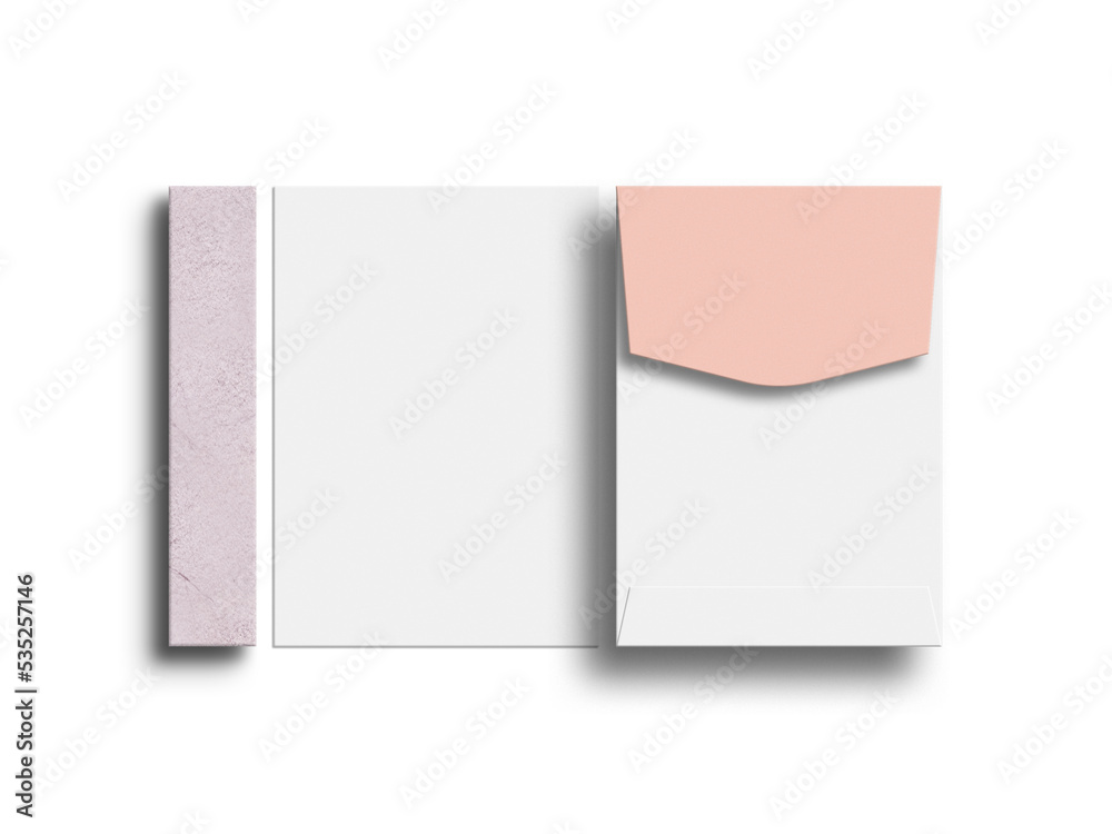 A4 letterhead with envelope mockup A4 letterhead with envelope mockup