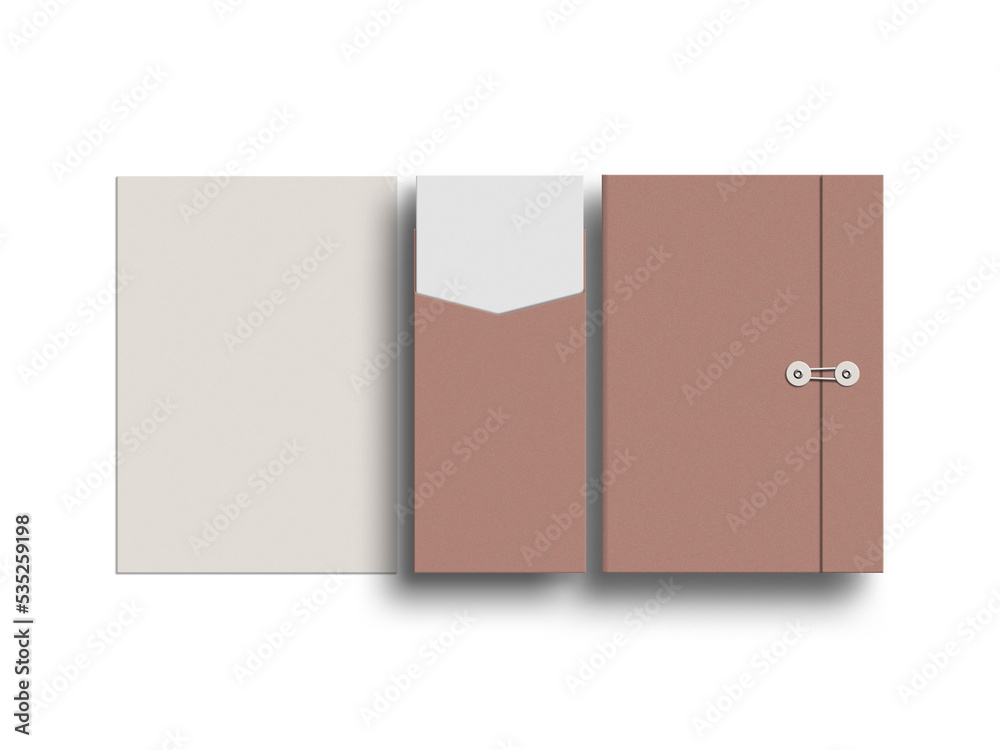 Minimal document with letterhead mockup