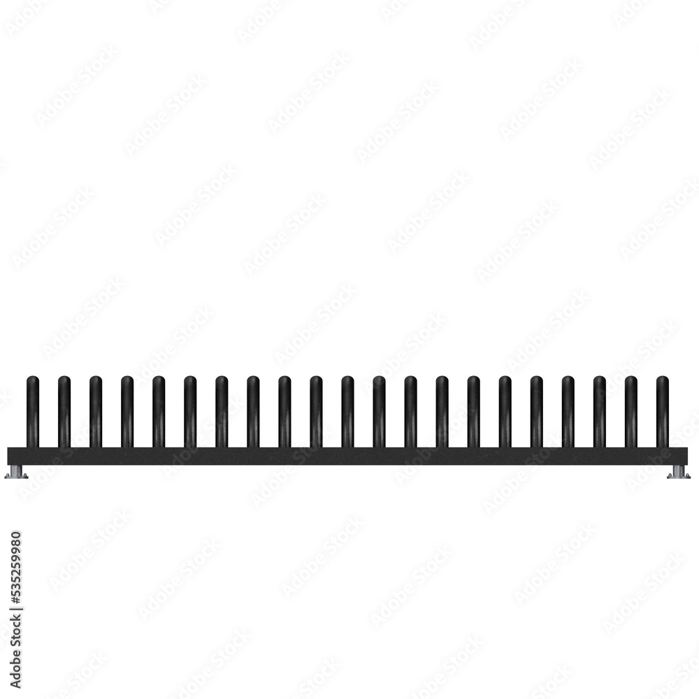 3d rendering illustration of a bicycle rack 3d rendering illustration of a bicycle rack