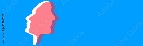 couple idea concept.
personality disorder.