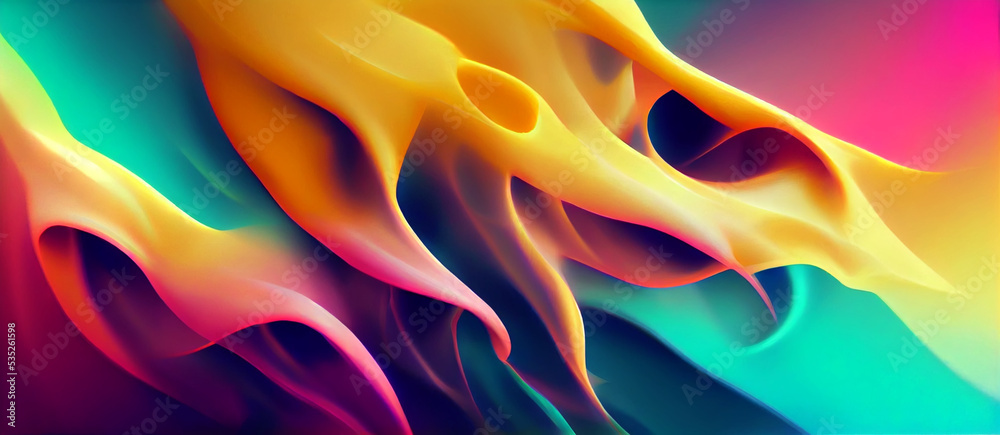 Fototapeta premium Colorful pastel flame background