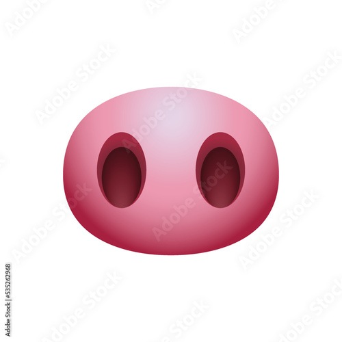 Pig nose emoji icon. Pig snout symbol modern, simple, vector, icon for website design, mobile app, ui. Vector Illustration