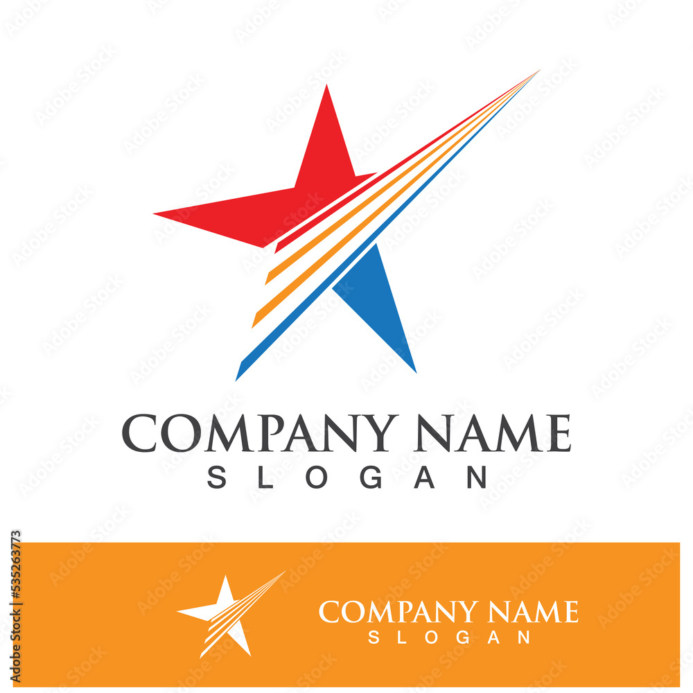 Obraz premium star vector icon template