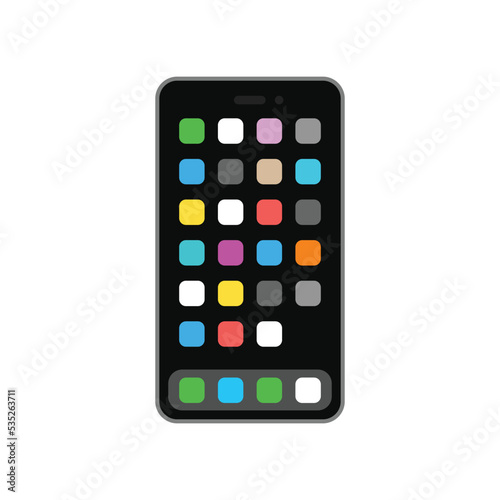 Phone emoji icon. Gadget symbol modern, simple, vector, icon for website design, mobile app, ui. Vector Illustration