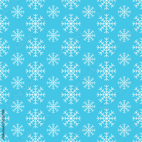 seamless pattern with snowflakes