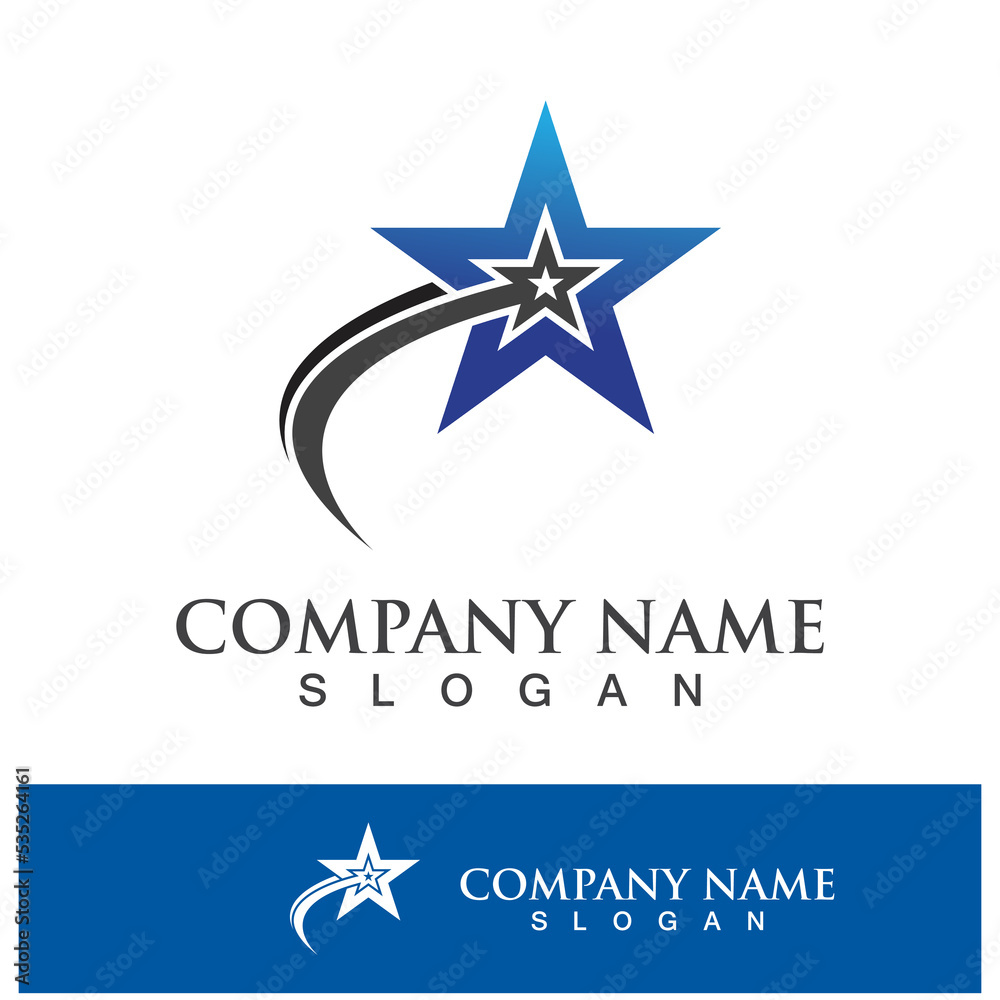 Obraz premium star vector icon template